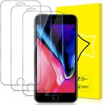 GiiYoon-3 PACK Screen Protector for iPhone 7 Plus/iPhone 8 Plus/6 Plus/6s Plus Tempered Glass [HD Crystal Clear] [Easy Installation] [Scratch Resistant] [9H Hardness] Protective Film