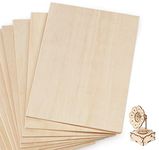 10Pcs Plywood Sheets, 300 x 200 x 1.6mm Unfinished Basswood Sheets Board for Woodcraft Model, Crafts, Painting, Engraving, Stenciling, Home Decor