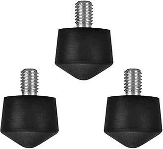 Foto&Tech 3 Pieces Universal Anti Slip Rubber Tripod Feet Compatible with Benro Gitzo Induro Kingjoy Manfrotto, Thread Tripod Foot Replacement for Smooth and Uneven Surfaces (1/4)