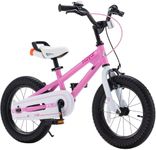 Royalbaby Freestyle 7 Kids Bike Toddlers 14 Inch Wheel Bicycle Beginners Girls Ages 3-5 Years, Kickstand and Water Bottle Included, Pink