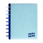 Happy Planner Disc-Bound 12-Month Academic Planner, July 2024–June 2025 Daily and Monthly Planner, Classic Size, Student Layout, Hello Good Times, 72 pages, 2 Sticker Sheets, 17.78 x 23.495 cm