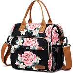 TuErcao Lunch Bags for Women - Boite a Lunch Femme Reusable Adult Sac a Lunch for Work, Flower