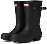 Hunter Footwear Women's Original Short Insulated Rain Boot, Black, 7