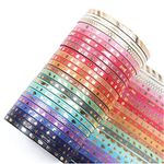 HASTHIP® Scrapbook Washi Tape Craft Supplies 3mm Wide for DIY Decorative Craft,Gift Wrapping, 24rolls 3mm 5M