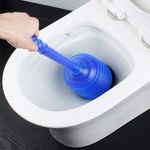 Toriox Durable Easy to Clean Flush Toilet Plunger High Pressure Thrust Flush Toilet Dredger Clog Remover Pipe Cleaning for Kitchen Sink, Toilet, Bathroom Sink Clog Remover