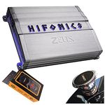 Hifonics ZG-1800.1D Zeus Gamma 1 Channel Super D Class 1800 Watt Car Audio Sound System Subwoofer Speaker Amp Amplifier with Gravity Magnet Phone Holder Bundle