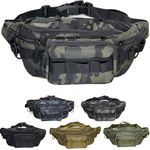 Chardime Fishing Fanny Pack for Men -Fishing Fanny Pack-Lightweight and Durable Fishing Sling Pack…, Green camouflage1, A