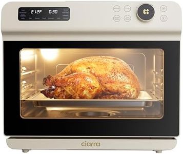 CIARRA Nosh Oven Pro 12-in-1 Countertop Steam Oven with Air Fryer, 25.4QT Steam Air Fryer Oven Combo, Convection Steam Oven Toaster with Rapid Steam, Bake, Steam Self-Clean, Dehydrate, Ferment, White