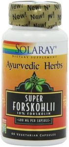 Solaray Super Forskohlii Extract Vegetarian Capsules, 400 mg, 60 Count