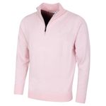 Calvin Klein Mens Campus 1/2 Zip Sweater - Baby Pink - L