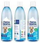 Naturel Promise Fresh Dental Water Additive - Dental Health Solution for Dogs - Easy to Use - Helps Clean Teeth - Freshens Breath Up to 12 Hours - No Brushing Required - 18 Fl Oz, 3 Pack