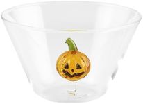 Mud Pie Jlantern Halloween Candy Bowl, 3" x 5" dia, ORANGE