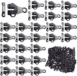 50 Piezas Ganchos de Costura para Pantalón Negro, Ganchos de Costura y Cierre de Ojo de Repuesto, Cierre Ojos Corchetes y Ganchos Costura para Faldas, Pantalones, Vaqueros, Proyectos de Manualidades