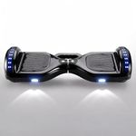 zipomo Self-Balancing Hoverboard with Bluetooth Speaker & LED Lights | Smart Balance Technology | Anti-Slip Foot Pads | Built-in Battery Indicator | Carry Handle | Multicolour Design | For Kids & Adults