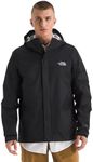 THE NORTH FACE Men’s Venture 2 Waterproof Hooded Rain Jacket | Breathable DryVent 2.5L Fabric, Water-Repellent Finish, TNF Black, X-Small