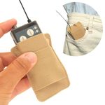 URSA Belt Pouch with Clips - Versatile Rigging for Wireless Transmitters including DJI Mic (Beige, Mini)