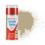 Humbrol Modellers Spray Paint - AD6237 No 237 Desert Tan 150ml - Model Paints for Plastic Kits, Fast-Drying Modelling Paint for Crafting Surfaces Including Plastic, Fabric, Glass, Wood & Metal Models