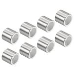 PATIKIL Inline Axle Bearing Spacers, 16 Pack Skates Speed Spacer Hardware Aluminum for 8mm Axle Roller, Silver