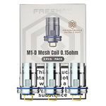 Freemax Mesh Coils - 3 Pack [M1-D, 0.15ohm | 50-80W (Best 70W)] - E Cigarette FM CoilTech5.0 Double-D Mesh DTL Smooth Vaping - No Nicotine