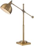 Lite Source Metal Table LAMP, Brushed Brass, E27 CFL 23W LS-22604