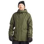 Dakine Mens Barrier Gore-Tex 2-Layer Ski/Snowboard Winter Jacket, Peat Green, Small