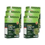 Radico 100% Organic Indigo Leaf Powder for Hair Coloring, 100g, Black (Pack of 6)
