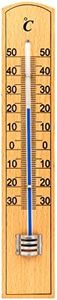 VELAMP Termometro indoor/outdoor di legno 20cm