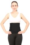 Abdominal Shapewear || MODERATE COMPRESSION || Zip and Hook Closer || Unisex || Abdominal Liposuction Support || Postpartum and Post Cesarean-Support || Abdominal Hernia || Umbilical (XXL, Black)