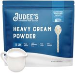 Judee's Heavy Cream Powder 5 lb - GMO and Preservative Free - Produced in the USA - 100% Gluten-Free - Keto Friendly - Add Healthy Fat to Coffee, Sauces, or Dressings - Make Liquid Heavy Cream