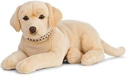 Living Nature Soft Toy - Plush Pet Animal, Giant Golden Labrador Dog (60cm) - Realistic Soft Toys with Educational Fact Tags