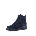 Gabor Zumba Womens Ankle Boots 6 UK Dark Blue Suede