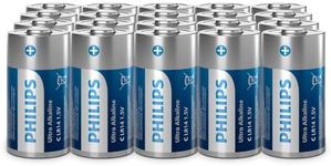 Philips Ultra C Alkaline Batteries,