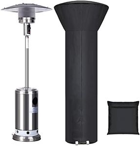Patio Heater Cover Waterproof with Zipper And Storage Bag,Outdoor Heater Cover Has Dustproof,Wind-Resistant,UV-Resistant,Snow-Resistant Features For Patio Heater, 89'' Height x 33" Dome x 19" Base