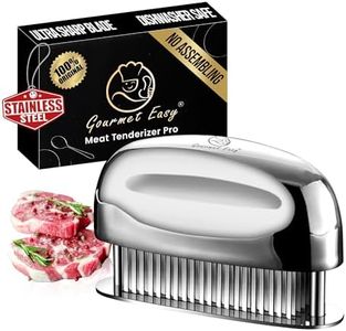 Meat Tenderizer Tool, Ultra Sharp Needle Blades 100% Stainless-Steel, Heavy-Duty Kitchen Gadgets, Hand Held Meat Tenderizer Needle Tool, Cooking Gadget for Tenderizing Chicken, Steak, Veal, BBQ
