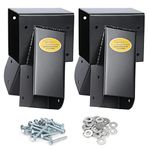 BETOOLL Swing Set Brackets - 2pcs A Frame Swing Bracket Swing Set Hardware with All Mounting Accessories (Black)