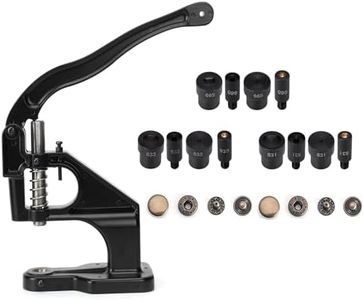 WUTA Handmade Manual Press Machine Button Installation Tool Mute Stamping,Button, Snap,Fasteners,Eyelet Hand Pressing Machine Home Craft Tools Mold (Set C)