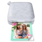 HP Sprocket 2x3 (5.1x7.5 cm) Instant Smartphone Photo Printer, Portable Color Wireless Mobile Printer, Zink Sticky-Back Photos, Print from App on Compatible iOS & Android Devices with Bluetooth, White
