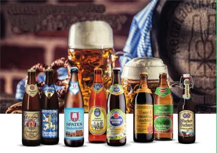 Cervezas Alemanas Oktoberfest (Pack 8 variedades + 2 Jarras) - Cerveza Alemana Oktoberfest - Pack Cervezas Alemana Oktoberfest - Pack Cervezas del Mundo Regalo - Cervezas del Mundo - Regalo Cervecero