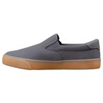 Lugz Mens Clipper Slip On Sneakers Shoes Casual - Grey, Charcoal/Gum, 10