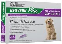 Neoveon Plus for Large Dogs (20-40kg), 4 Pack. Controls Ticks, Fleas and Lice, Purple (FP011-11)