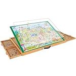 ALL4JIG Adjustable Jigsaw Puzzle Board with 4 Drawers & Cover - 3-Tilting-Angle Jigsaw Wooden Puzzle Table for Adults 25"x34"Jigsaw Portable Puzzle Table Top Easel Birthday Gift for mom