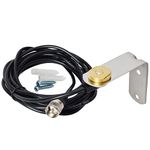 HYS TCJ-N1 3/8" to 3/4" Hole Mount with NMO Bracket L Shape Fender Mount 13'/About 4m RG-58 Coax Cable NMO to PL259 for All VHF/UHF/CB Radio NMO Antenna