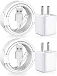 [Apple MFi Certified] iPhone Charger, 2Pack Lightning Cable Apple Charging Cords &Fast Quick USB Wall Charger Travel Block Plug Adapter for iPhone 14/13/12/11 Pro/11/10/XS MAX/XR/8/7/6s/6 Plus/AirPods