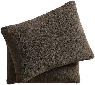 Sunday Citizen Snug Sham Set (Set of 2) – Ultra Soft Fluffy Pillow Shams, Decorative Bed Pillow Shams - Signature Snug Fabric, Hypoallergenic, Machine Washable - King Size (20.5" x 36.5") - Mocha