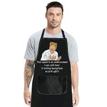 JNIAP Chef Ramsay Kitchen Apron Cooking TV Show Inspired Gifts This Squid Is So Undercooked Chef Ramsay Fans Gifts, This Squid, Large