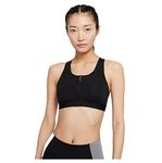 Nike DD1205 W NK DF SWSH ZIP FRONT BRA Sports bra women's black/white L
