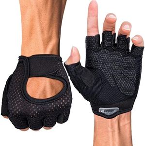 MELLIEX Gant Fitness, Gants de Sport Gants pour d’Entraînement Respirants pour Fitness Gants pour Musculation Gymnastique pour Hommes Femmes-Noir M