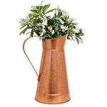 Copper Finish Pitcher Jug Vase Flower Display Jug Dining Table Décor Home Gift Idea