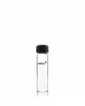 ABG BOROSILICATE GLASS CULTURE TUBE FLAT BOTTOM WITH SCREW CAP .15ML CAPACITY. 50 UNIT