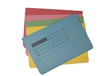 Eastlight Document Wallet Foolscap (Pack 50) Assorted Colours 100% Recycled Paper Manilla